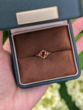 Load image into Gallery viewer, Heart of Fire Garnet Ring, Simple Garnet engagement ring, Garnet Jewelry
