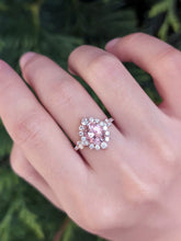 Load image into Gallery viewer, Aurora Rose quartz Ring, 14k Solid Gold Pink Gemstone Engagement Ring

