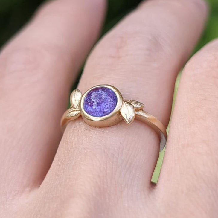Amethyst Engagement Rings, 14k Gold Amethyst Engagement Ring