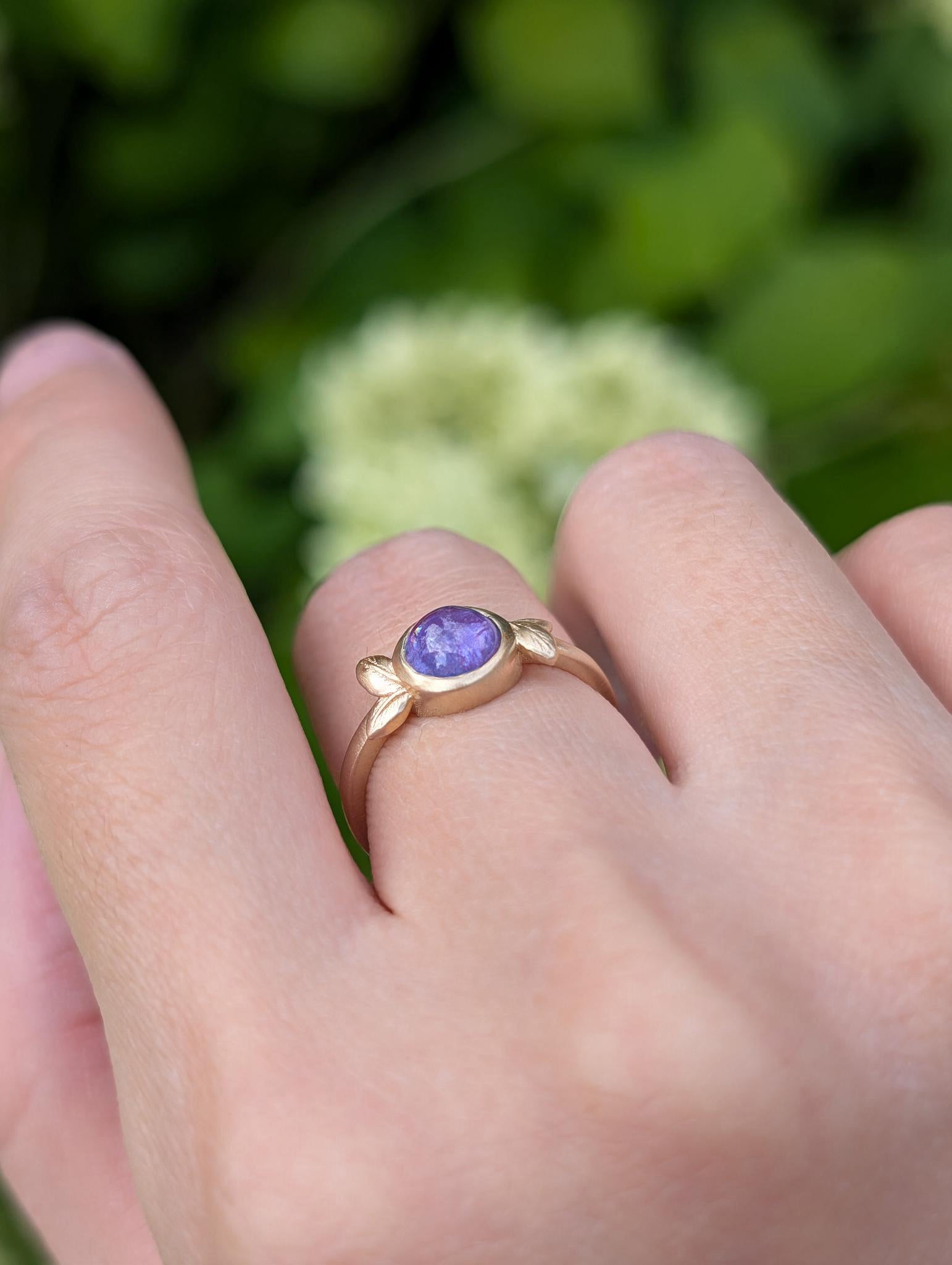 Amethyst Engagement Rings, 14k Gold Amethyst Engagement Ring