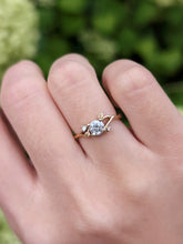Load image into Gallery viewer, Frostfall Salt and Pepper Diamond Ring, Diamond Engagement Ring
