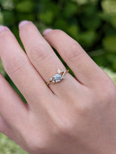 Load image into Gallery viewer, Frostfall Salt and Pepper Diamond Ring, Diamond Engagement Ring
