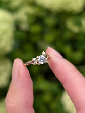 Load image into Gallery viewer, Frostfall Salt and Pepper Diamond Ring, Diamond Engagement Ring

