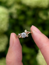 Load image into Gallery viewer, Frostfall Salt and Pepper Diamond Ring, Diamond Engagement Ring
