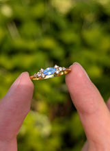 Load image into Gallery viewer, Light Blue Sapphire ring, Dainty Blue Sapphire Engagement ring, Engagement Ring
