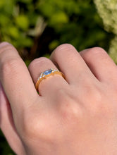 Load image into Gallery viewer, Light Blue Sapphire ring, Dainty Blue Sapphire Engagement ring, Engagement Ring
