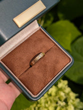 Load image into Gallery viewer, 14k Gold Wedding Band, Diamond Engraved Band For Men and Women, Wide Wedding Ring
