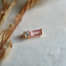 Load image into Gallery viewer, Aurora Garden Earrings, Simple Tourmaline Studs, Single Stud
