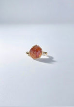 Load image into Gallery viewer, Raw Citrine Ring, Sapphire Wedding Ring Set
