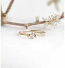 Load image into Gallery viewer, Raw Diamond Twig Ring, Raw Diamond Engagement Ring
