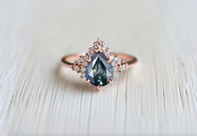 Load image into Gallery viewer, Love Parade Sapphire Engagement Ring, Blue Sapphire Engagement Ring, Sapphire Wedding Ring
