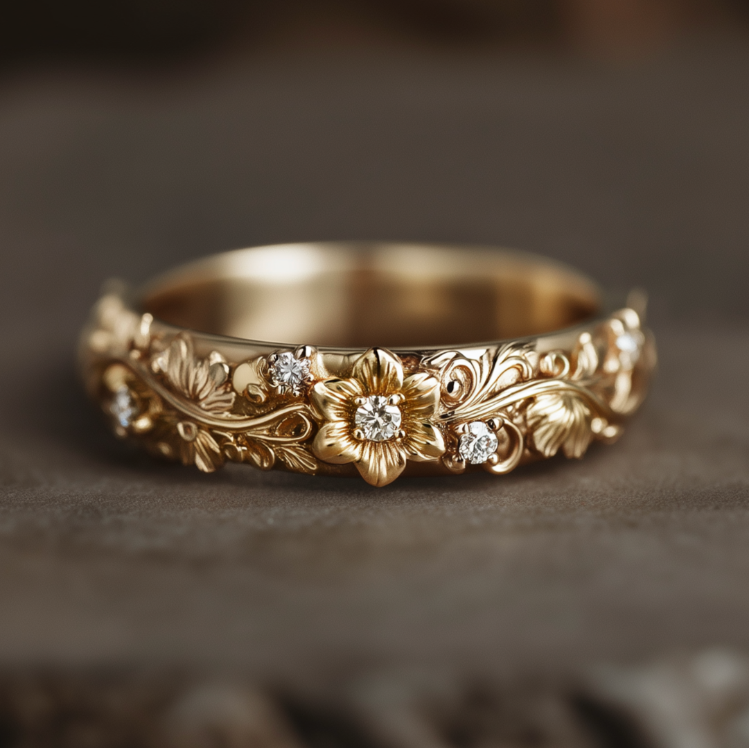 Diamond Wedding Band, Diamond Wedding Ring, Wedding Band For men and women
