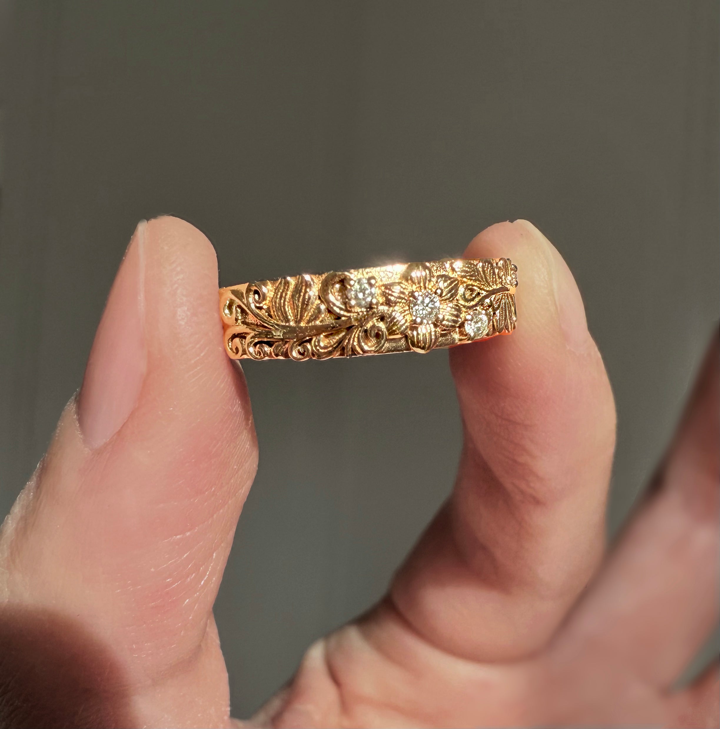 Diamond Wedding Band, Diamond Wedding Ring, Wedding Band For men and women