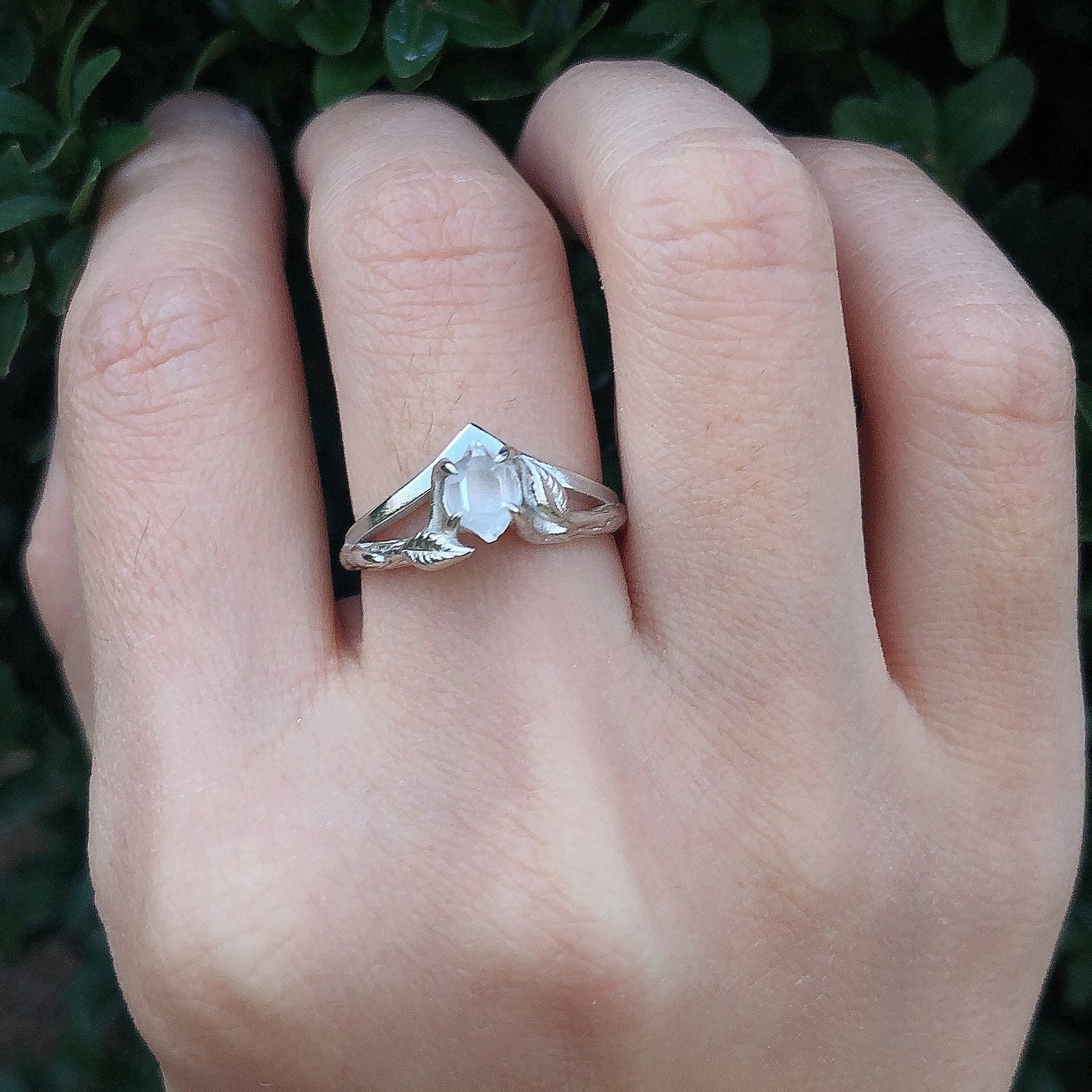 Herkimer Diamond Engagement Ring
