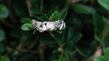 Load image into Gallery viewer, Raw Diamond Engagement Ring, Leaf Diamond Ring
