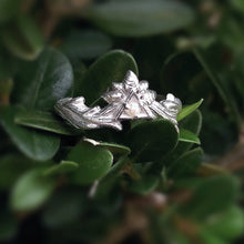 Load image into Gallery viewer, Tree Leaf Engagement Ring, Natural Pearl Ring
