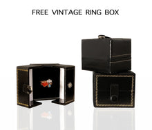 Load image into Gallery viewer, JadedDesignNYC Black Tourmaline Engagement Ring, Tourmaline Wedding Rings
