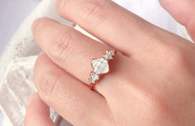 Load image into Gallery viewer, JadedDesignNYC Herkimer Diamond Engagement Ring, Raw Herkimer Ring
