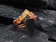 Load image into Gallery viewer, JadedDesignNYC Rainbow Onyx-Ombre Engagement Ring
