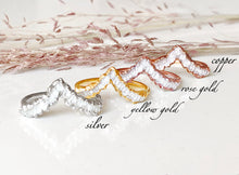 Load image into Gallery viewer, JadedDesignNYC Raw Aquamarine-Opal Wedding Ring Set
