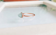 Load image into Gallery viewer, JadedDesignNYC Raw Aquamarine Ring for Women, Crystal Statement Ring, Raw Aquamarine Jewelry, Aquamarine Boho ring
