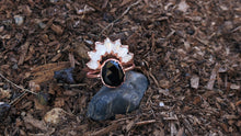 Load image into Gallery viewer, JadedDesignNYC Raw Black Tourmaline-Herkimer Diamond Wedding Set
