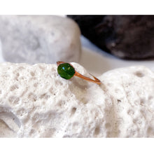 Load image into Gallery viewer, JadedDesignNYC Raw Emerald Ring, Raw Stone Ring, Emerald Jewelry, Emerald Stackable ring, May Birthstone Ring, Raw Gemstone Ring
