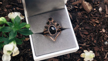 Load image into Gallery viewer, JadedDesignNYC Raw Engagement Ring, Black Tourmaline Engagement Ring
