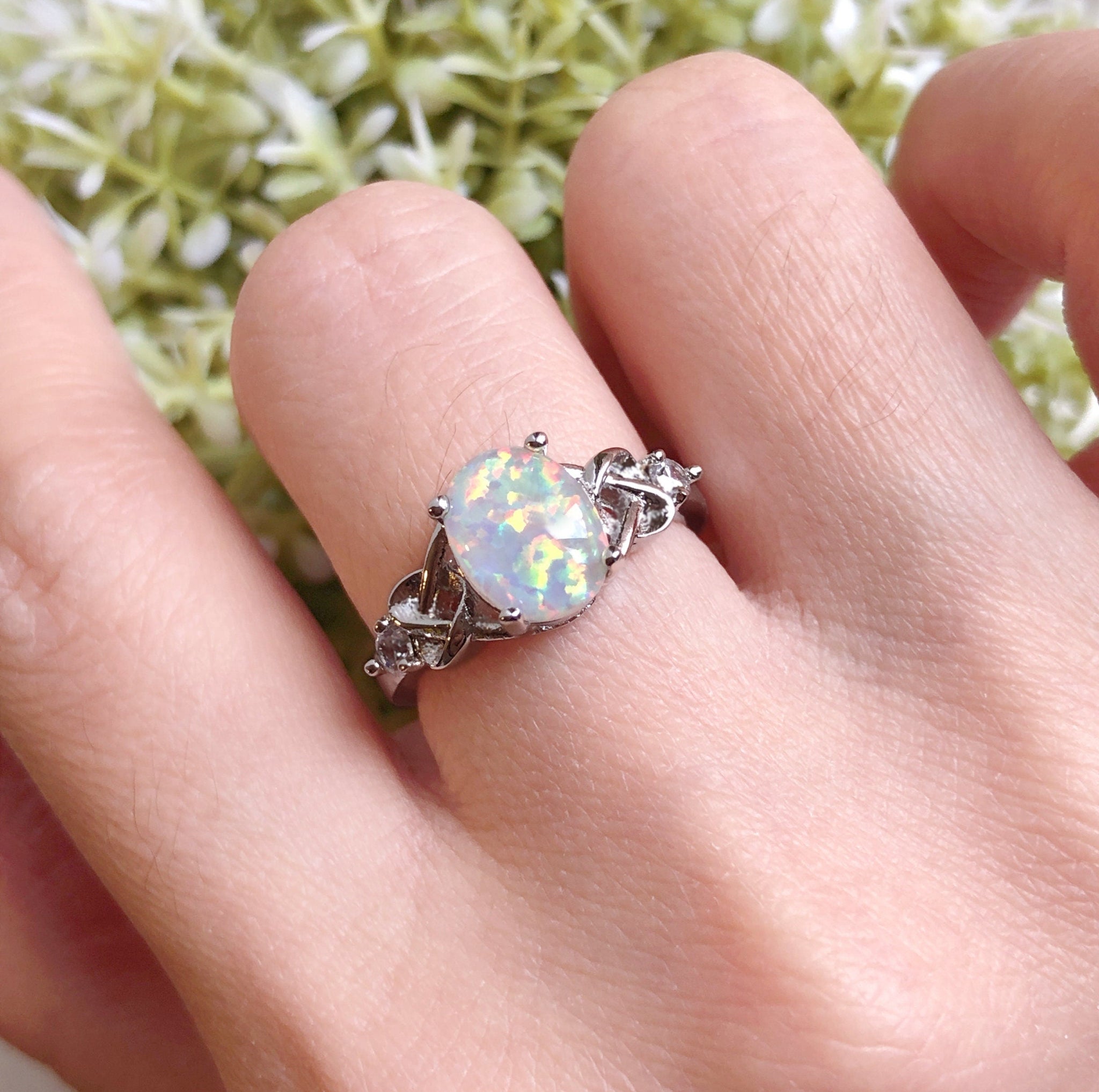 Mexican Fire Opal Silver Ring (Dallas Prince Designs)-1250WW | Rocks & Co.