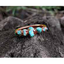 Load image into Gallery viewer, JadedDesignNYC Raw Turquoise Ring for Women, Turquoise Engagement Ring, Turquoise Ring
