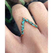 Load image into Gallery viewer, JadedDesignNYC Raw Turquoise Ring, Raw Aquamarine Ring, Raw Stone Ring For Woman, Raw Gemstone Ring, Rough Stone Ring
