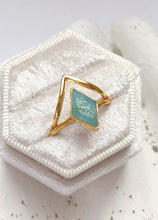 Load image into Gallery viewer, JadedDesignNYC Rose Gold Aquamarine Wedding Ring
