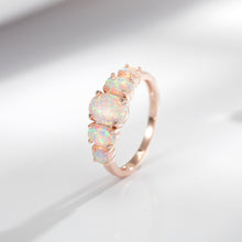 Load image into Gallery viewer, JadedDesignNYC Rose Gold Opal Engagement Ring
