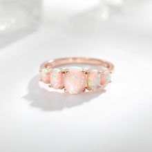 Load image into Gallery viewer, JadedDesignNYC Rose Gold Opal Engagement Ring
